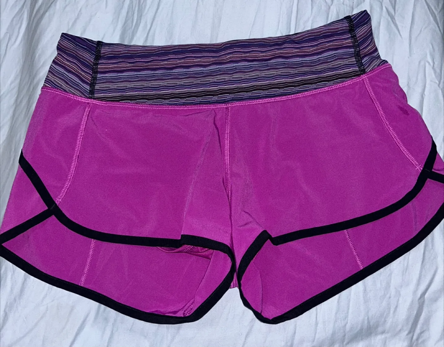 Lululemon Purple Running Shorts - Size 6 thumbnail