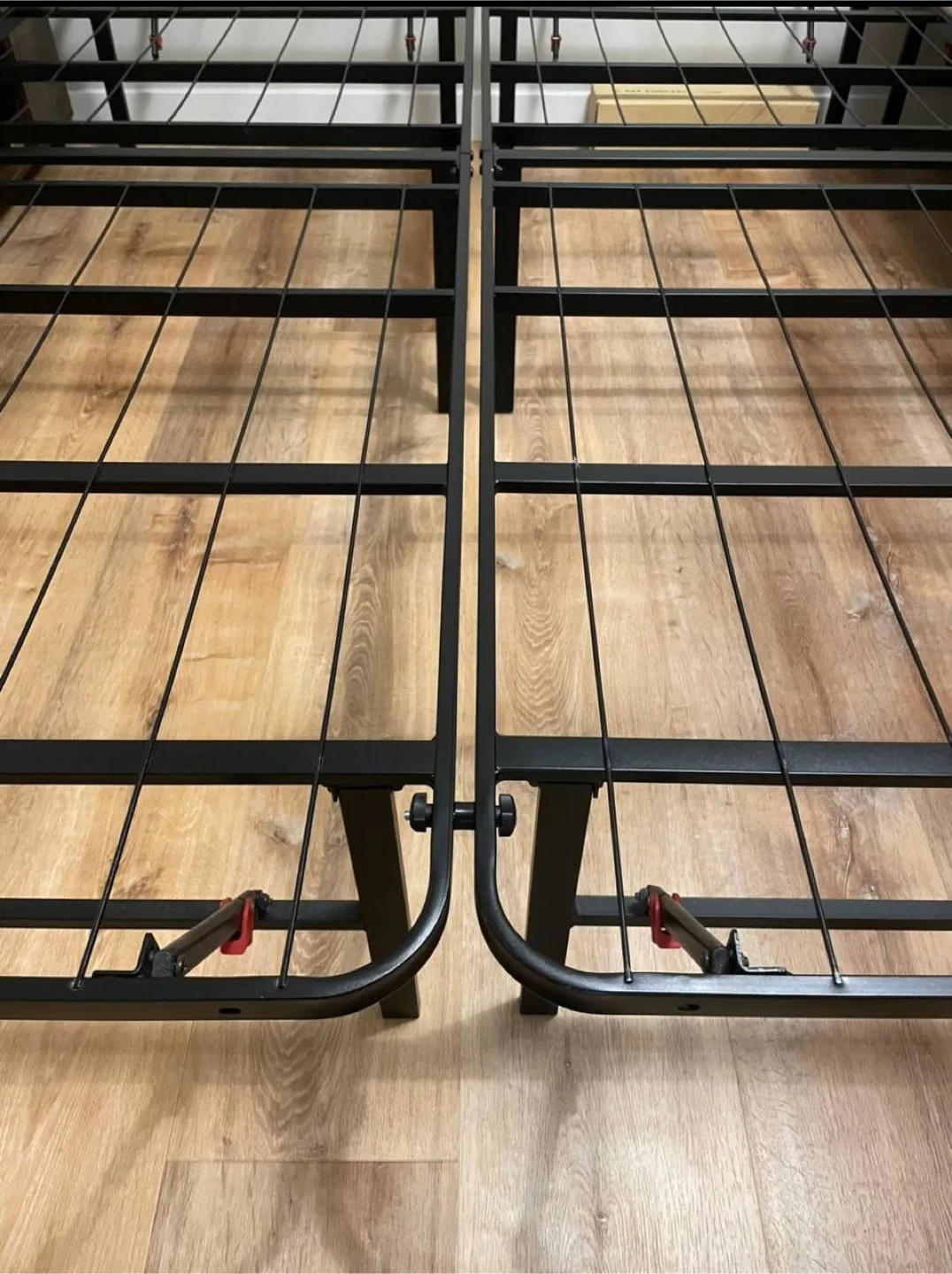 Bed Frame with Storage, Foldable Metal Platform thumbnail
