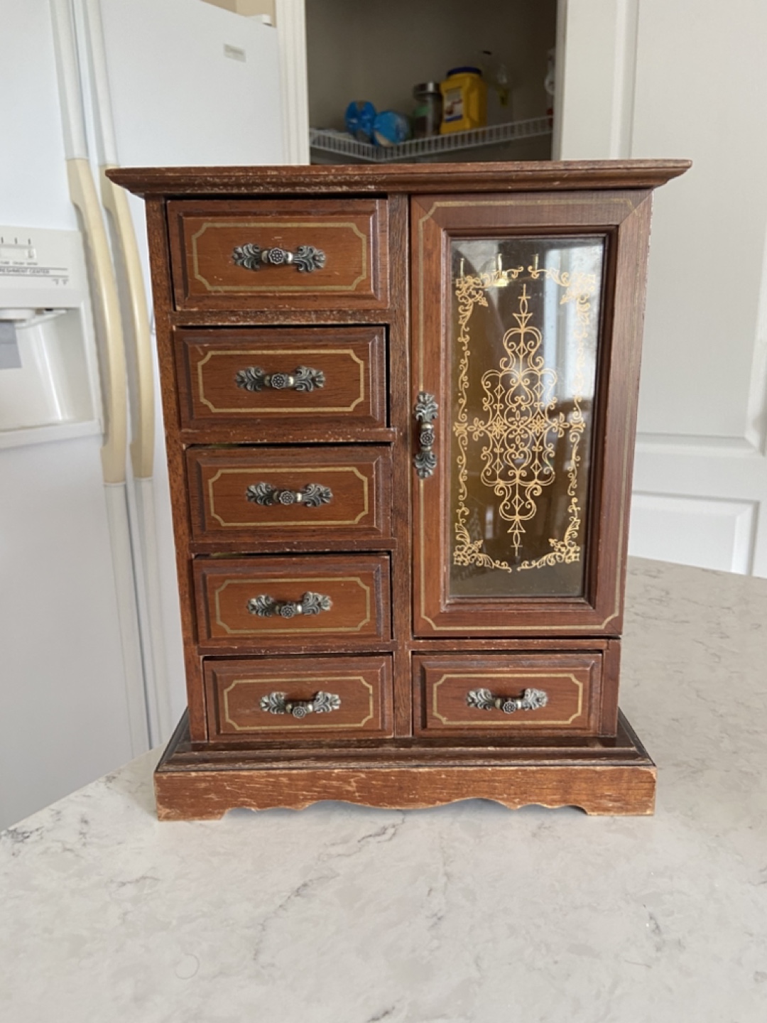 Wooden Jewellery Box with Drawers - photo 2