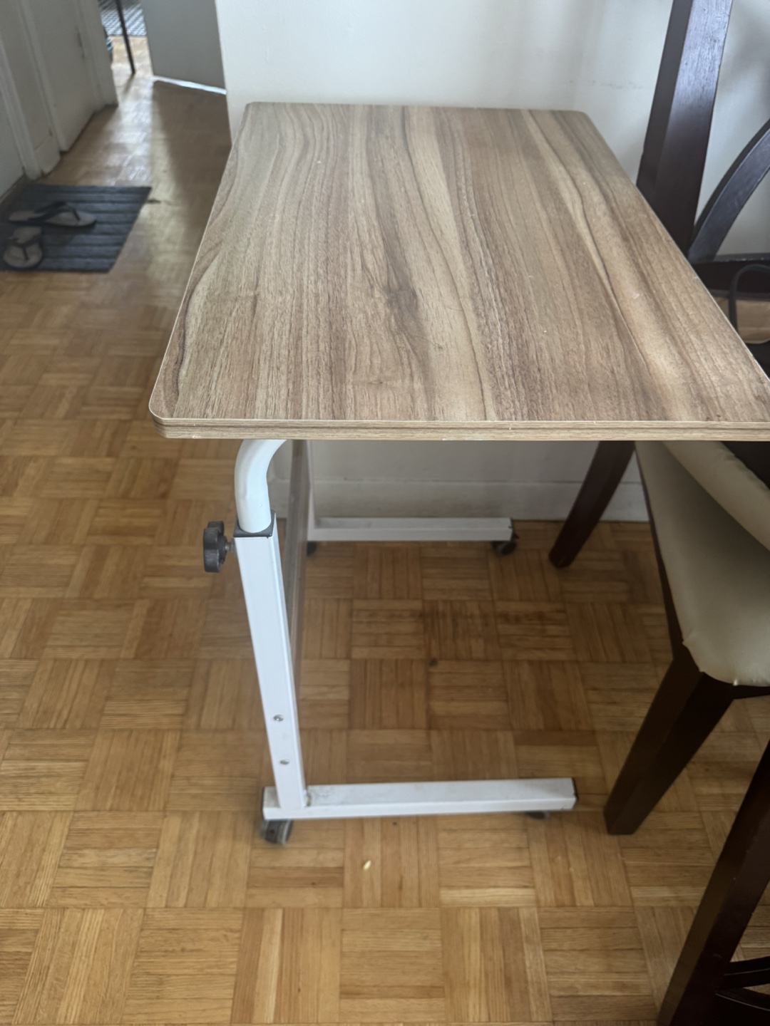 Adjustable Rolling Laptop Desk Table - photo 2