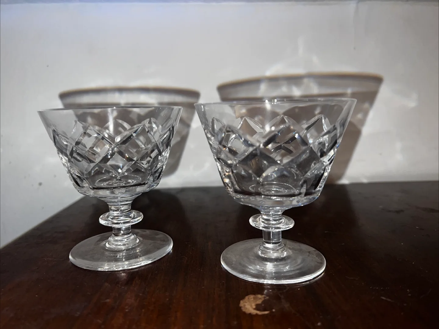 Crystal Sherbet Champagne Glasses image indicator(2)
