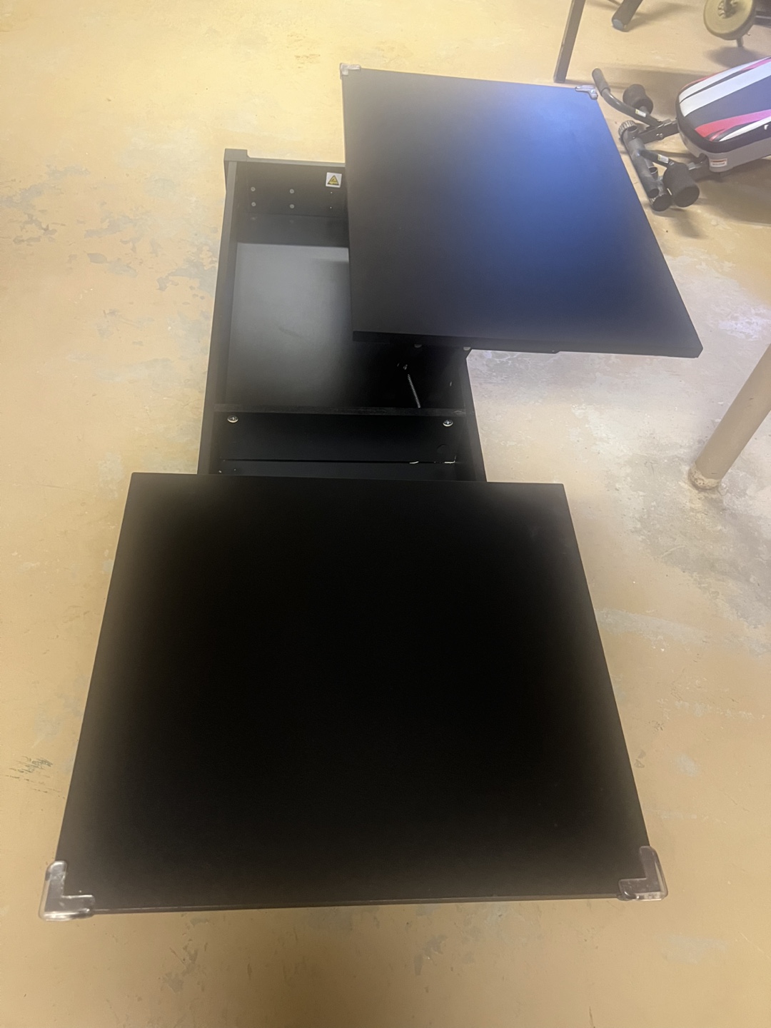 Black Lift Top Coffee Table - photo 2
