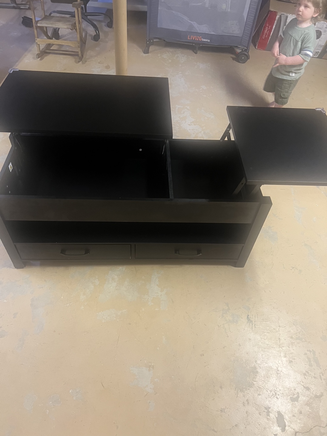Black Lift Top Coffee Table - photo 3