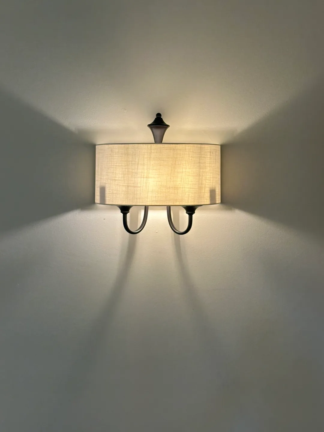 Two Wall Sconces with Shades thumbnail