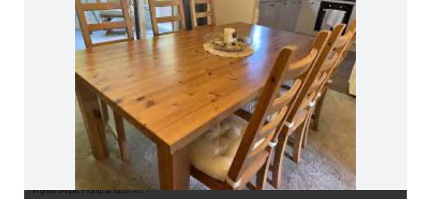 Wooden Dining Table with Chairs