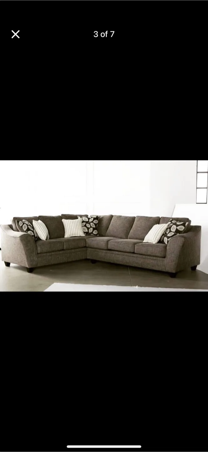 Chenille Ivory Sectional image indicator(2)