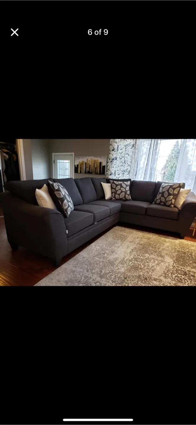 Chenille Ivory Sectional image indicator(7)