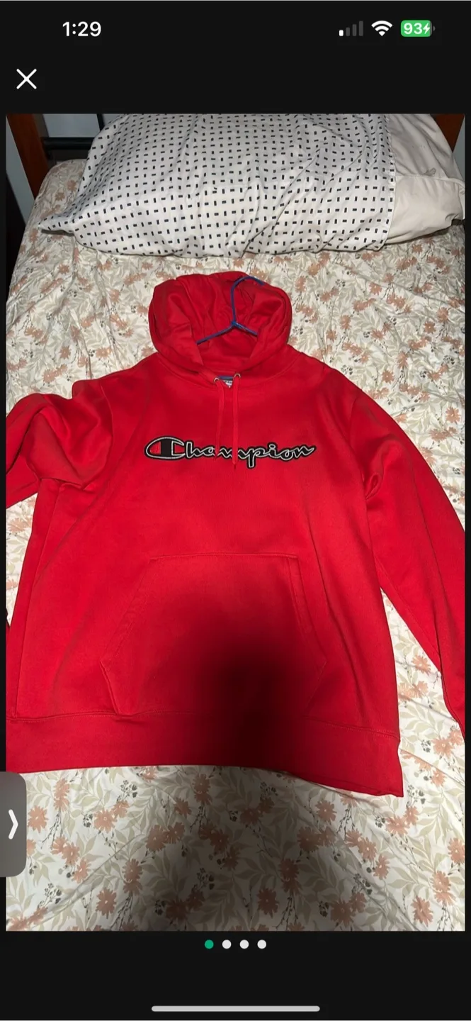 Champion Red Hoodie thumbnail