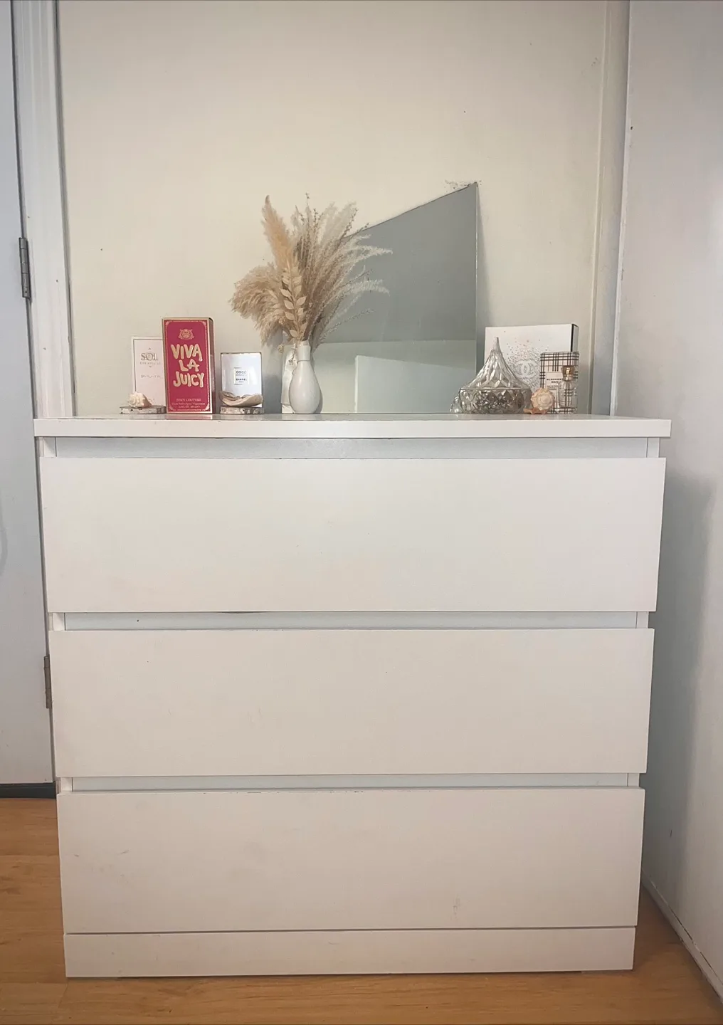 White 3-Drawer Dresser thumbnail