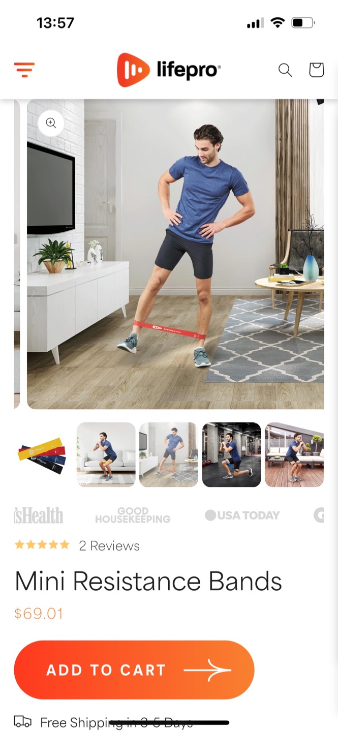 LifePro Mini Resistance Bands - Set of 4 - photo 5