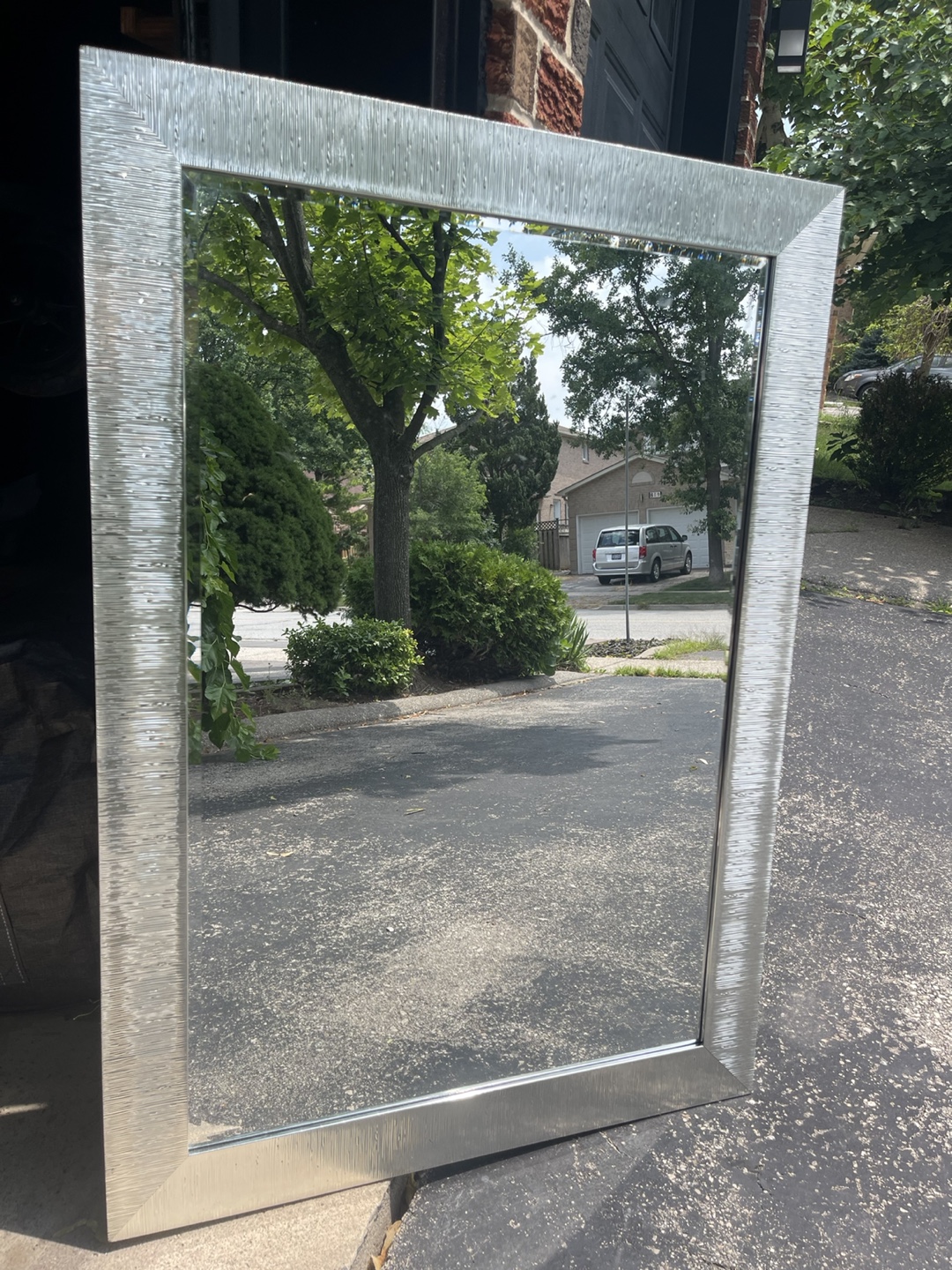 BOUCLAIR Silver Framed Mirror