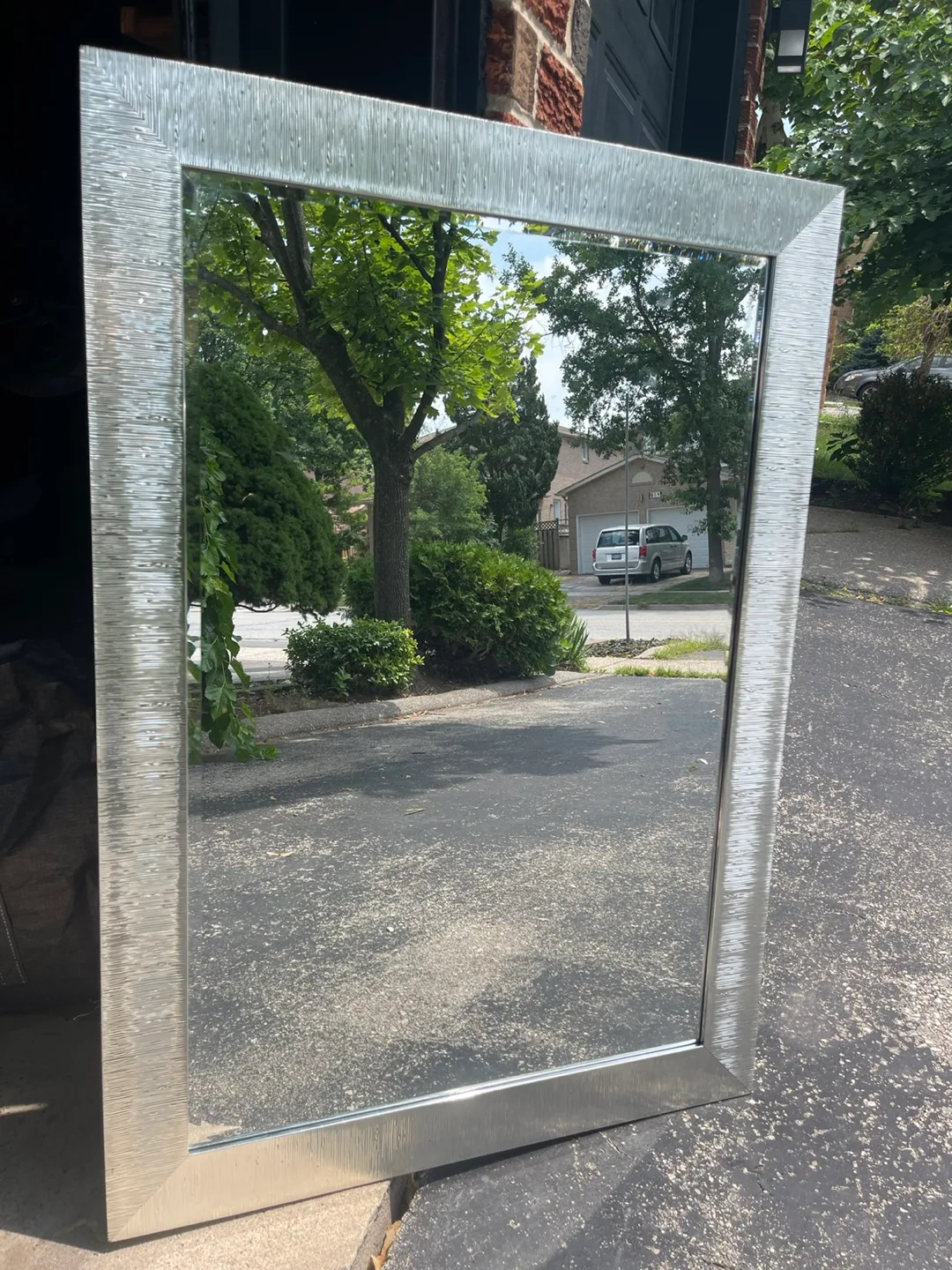 BOUCLAIR Silver Framed Mirror thumbnail