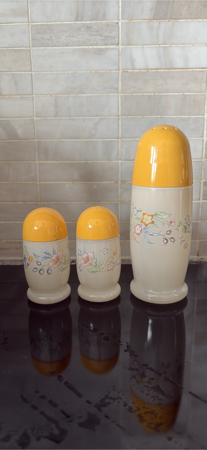 Vintage Floral Salt and Pepper Shaker Set