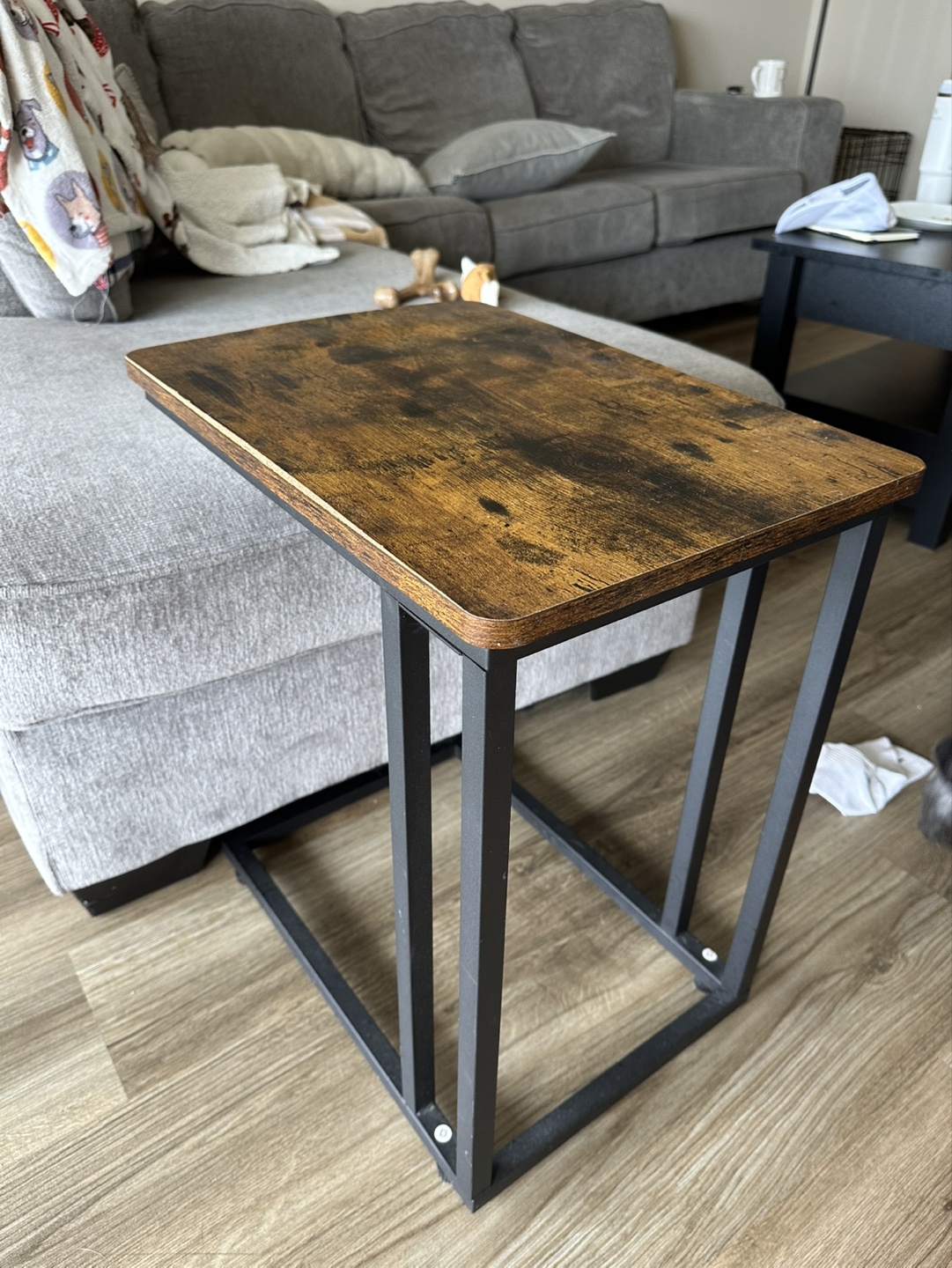 Brown & Black End Table