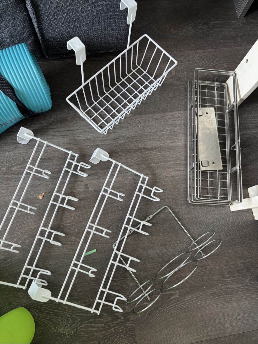 Assorted White Wire Organizers