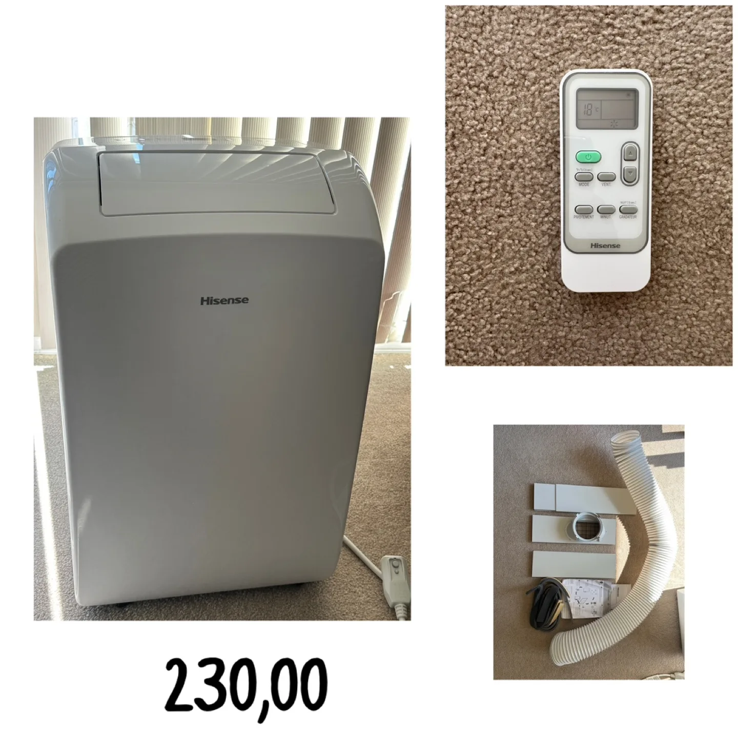 Hisense Portable Air Conditioner 8000 BTU SACC - 12000 BTUASHRAE thumbnail