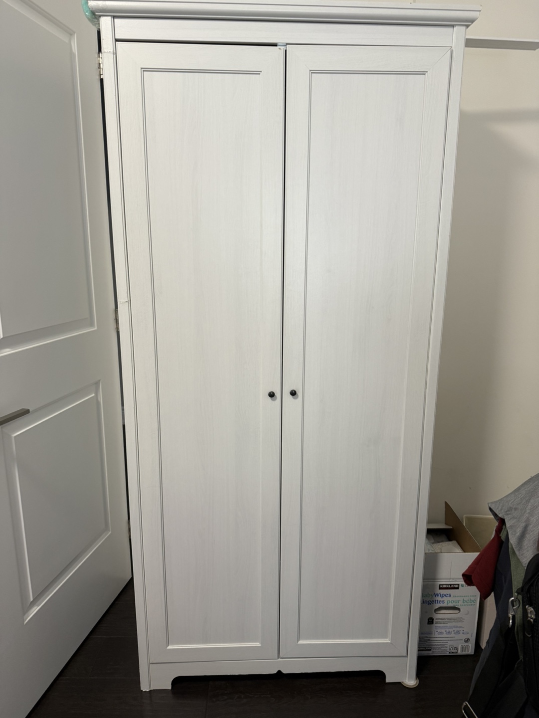 White Wardrobe with Shelves