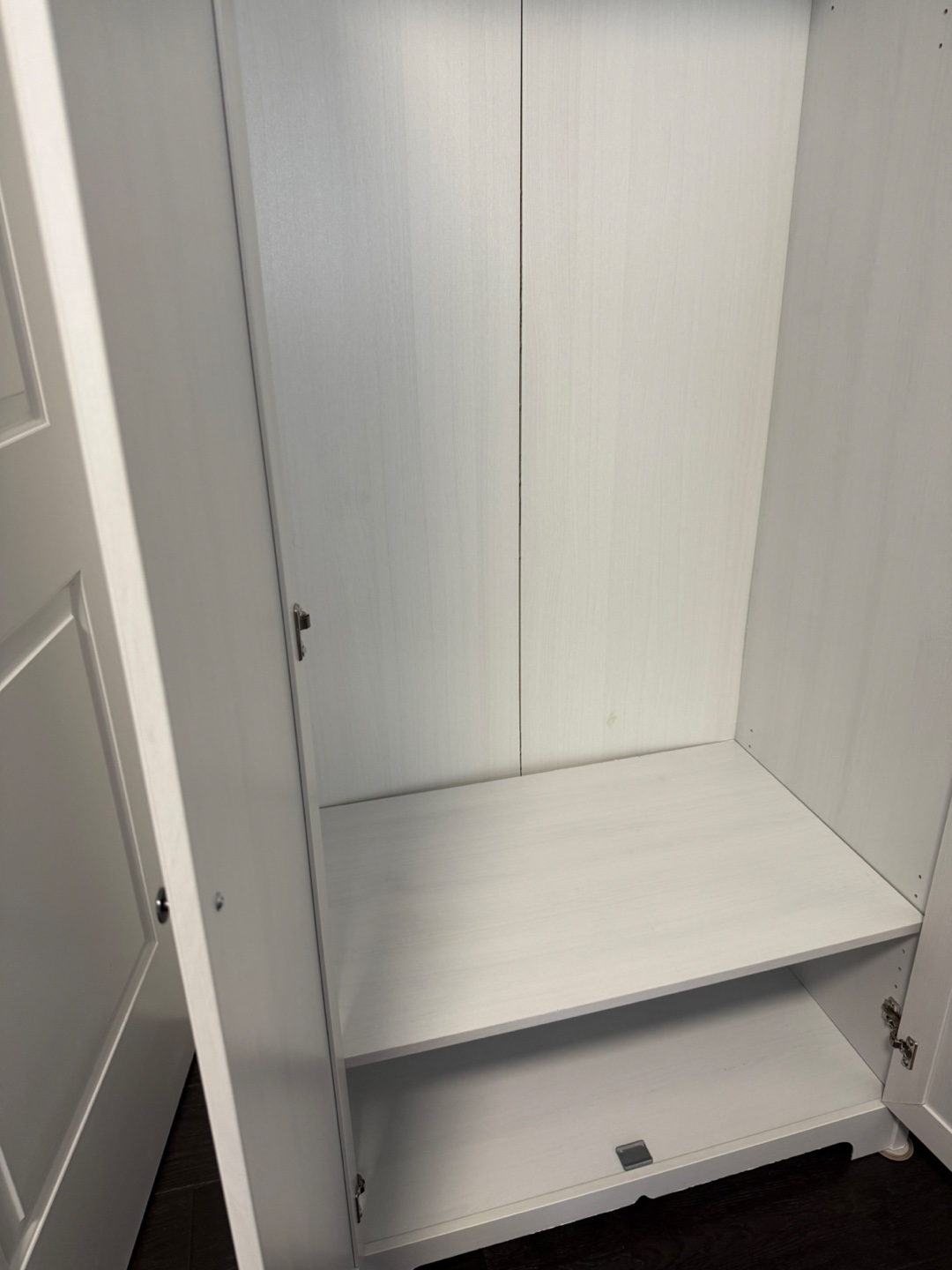 White Wardrobe with Shelves - photo 4