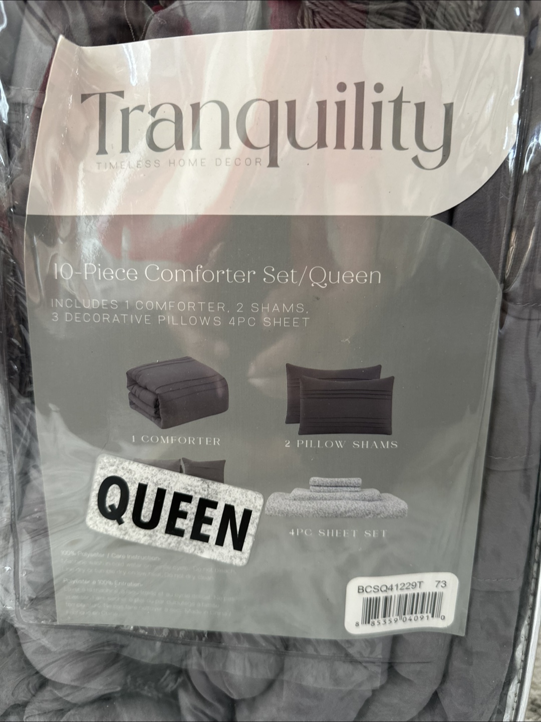 Tranquility 10-Piece Queen Comforter Set - photo 4