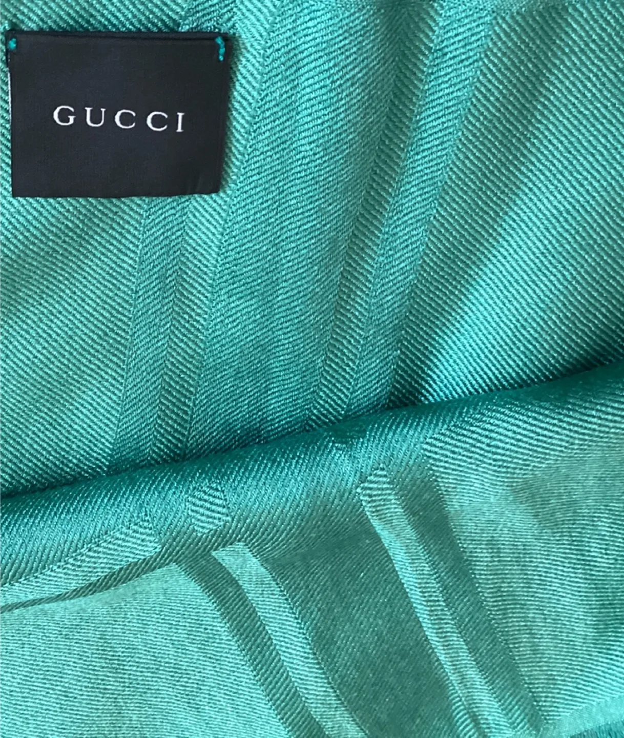 Gucci Green Wool-Silk Scarf thumbnail