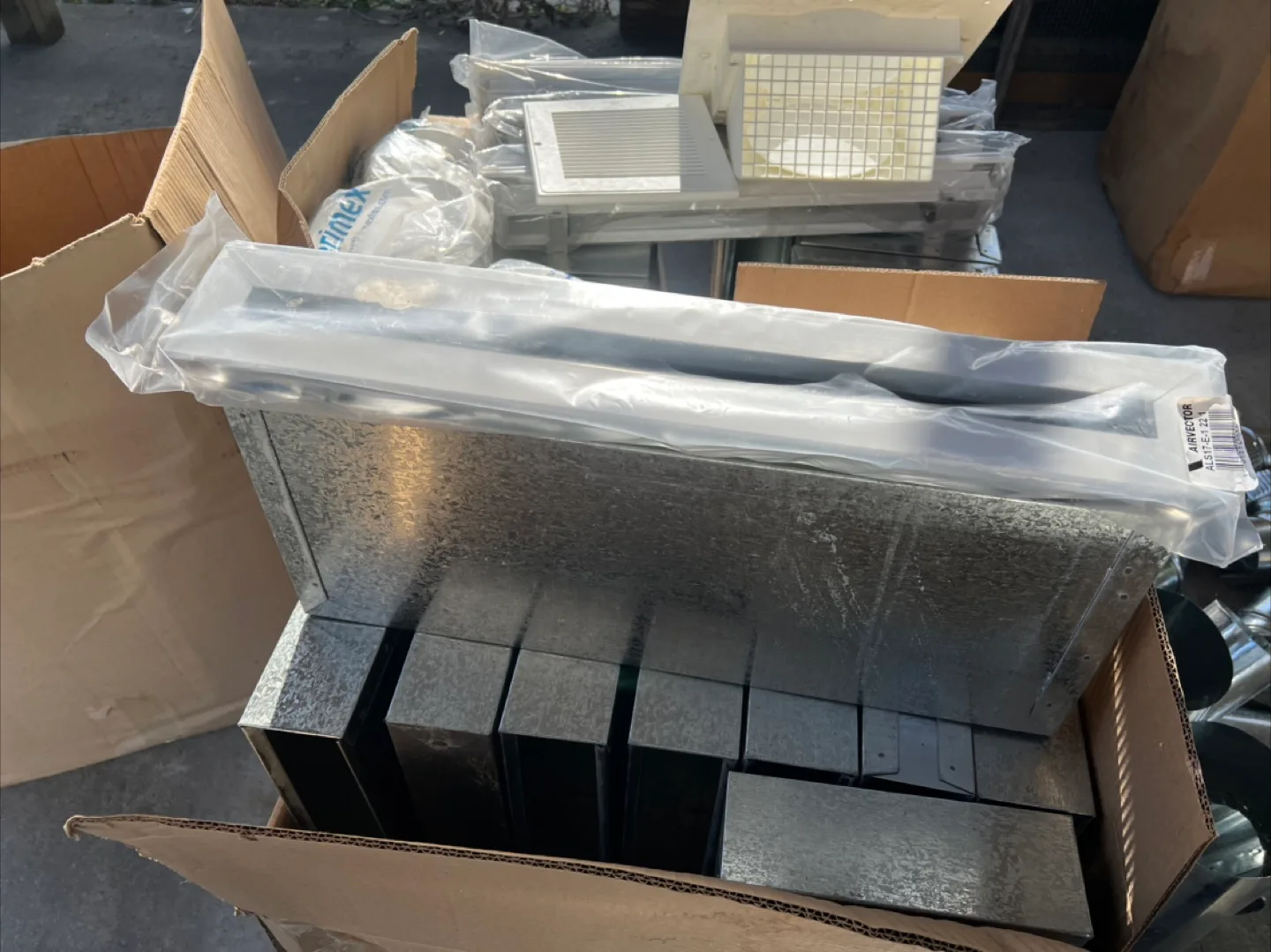 Galvanized Metal Ductwork Pieces thumbnail