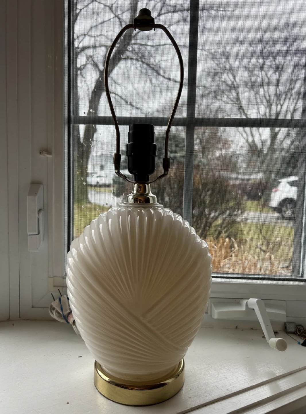 1980s Shell Table Lamp - photo 2