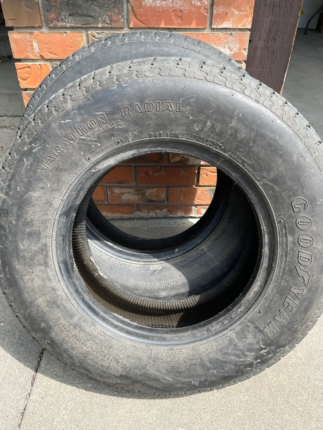 Pair of Goodyear Marathon Radial Trailer Tires thumbnail