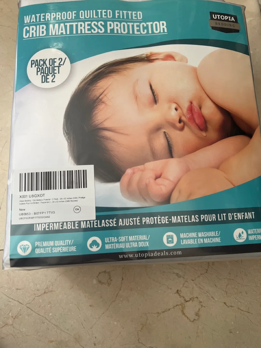 Crib Mattress Protector (2 Pack) thumbnail