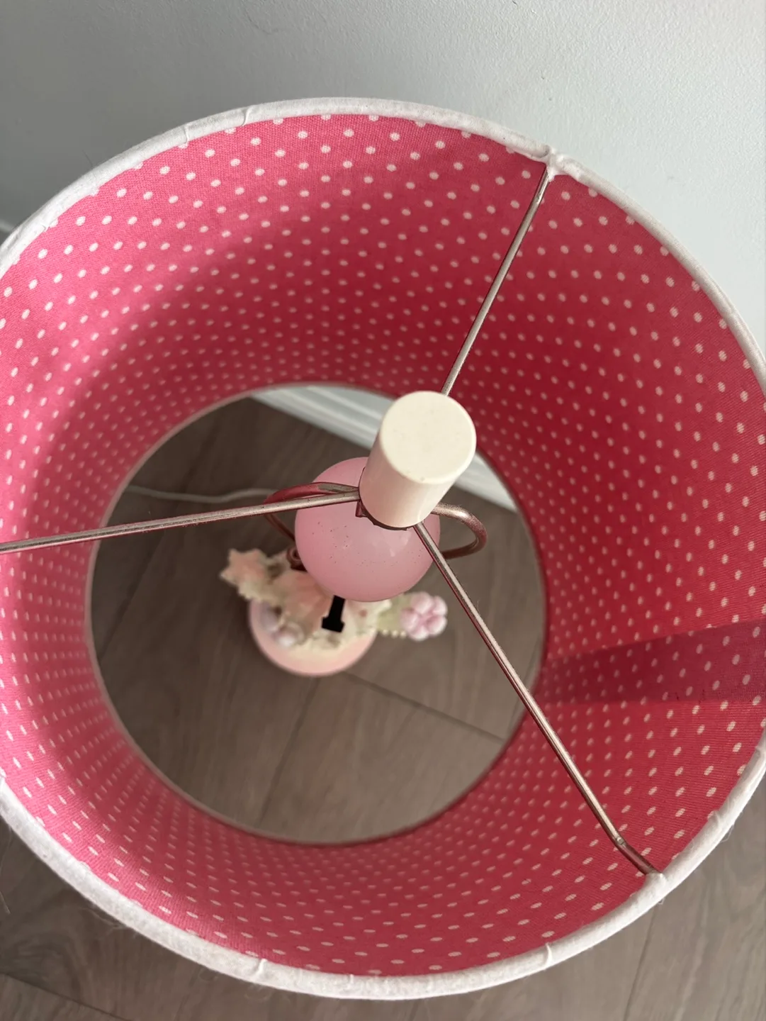 Cactus Table Lamp with Pink Polka Dot Shade image indicator(4)