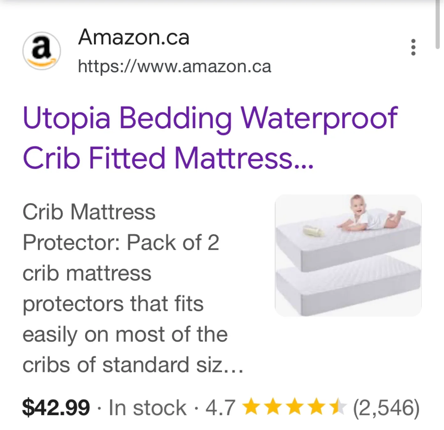 Crib Mattress Protector (2 Pack) image indicator(2)