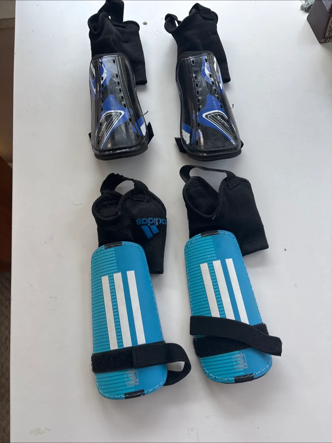Adidas Youth Soccer Shin Guards - size S Two Pairs thumbnail