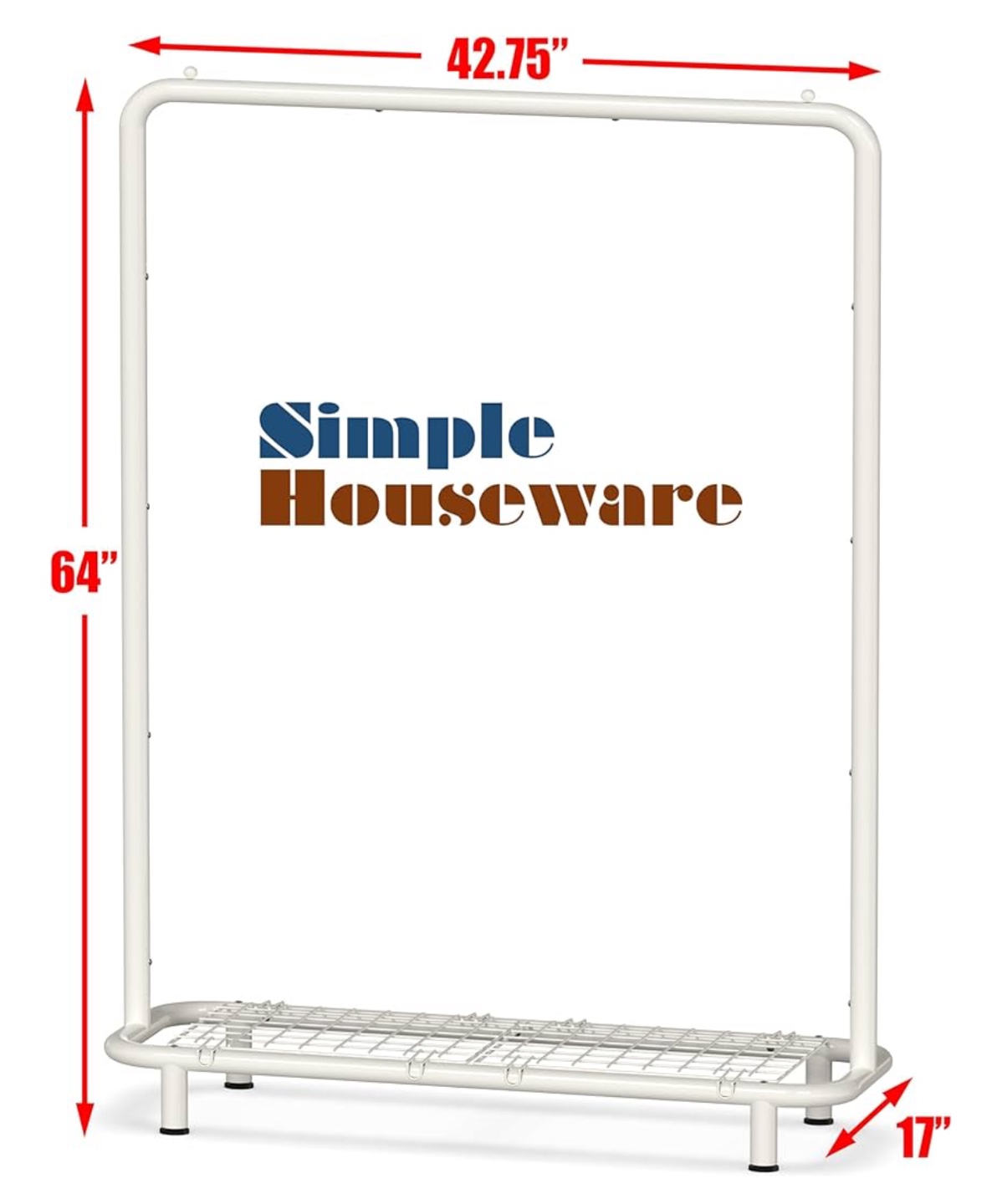 White Clothing Rack - photo 2