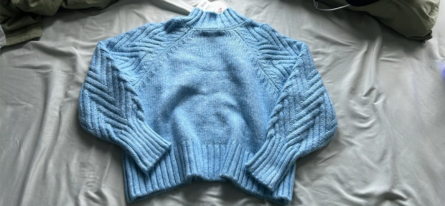 Blue Knit Sweater - Size M thumbnail