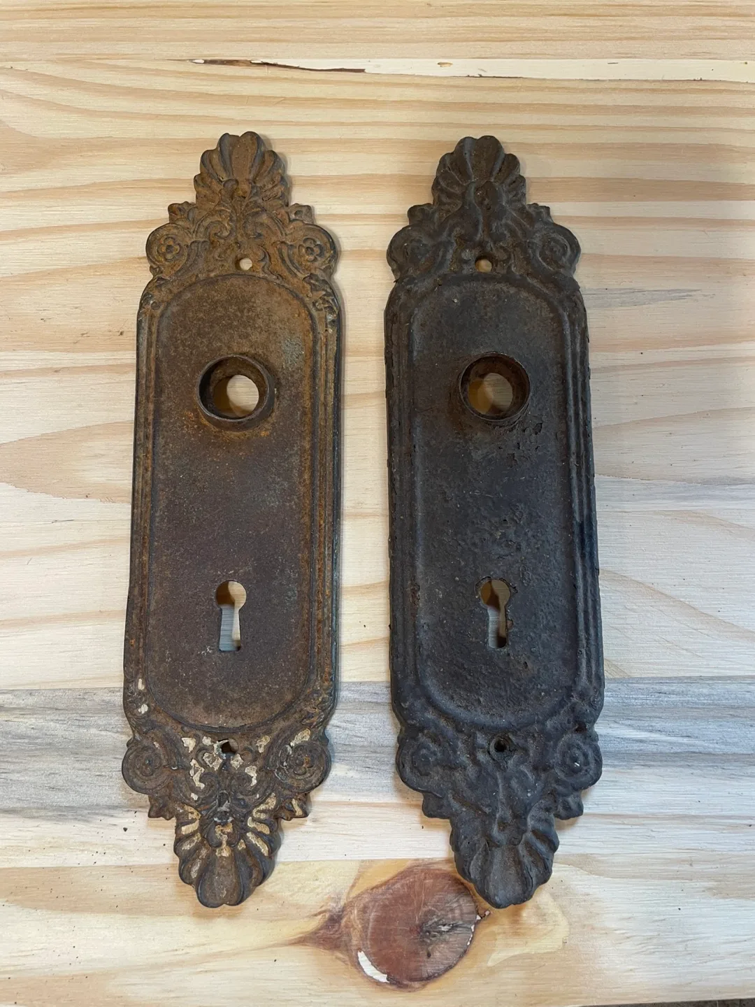 Antique Cast Iron Door Plates thumbnail