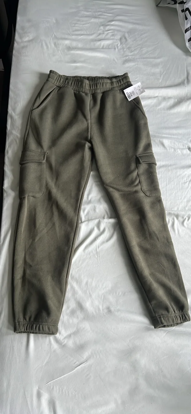Olive Green Cargo sweats - Size S women’s thumbnail