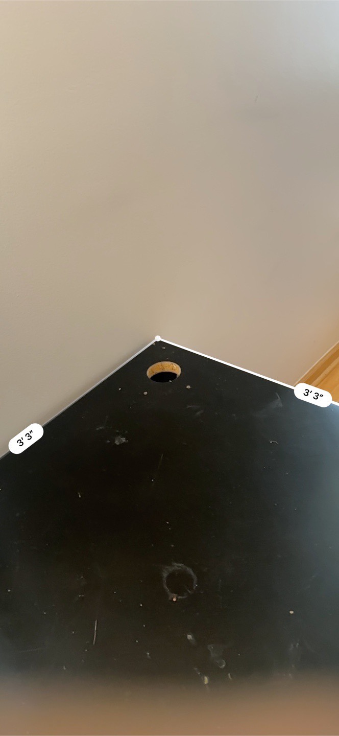 Black L-Shaped Corner Desk - photo 3