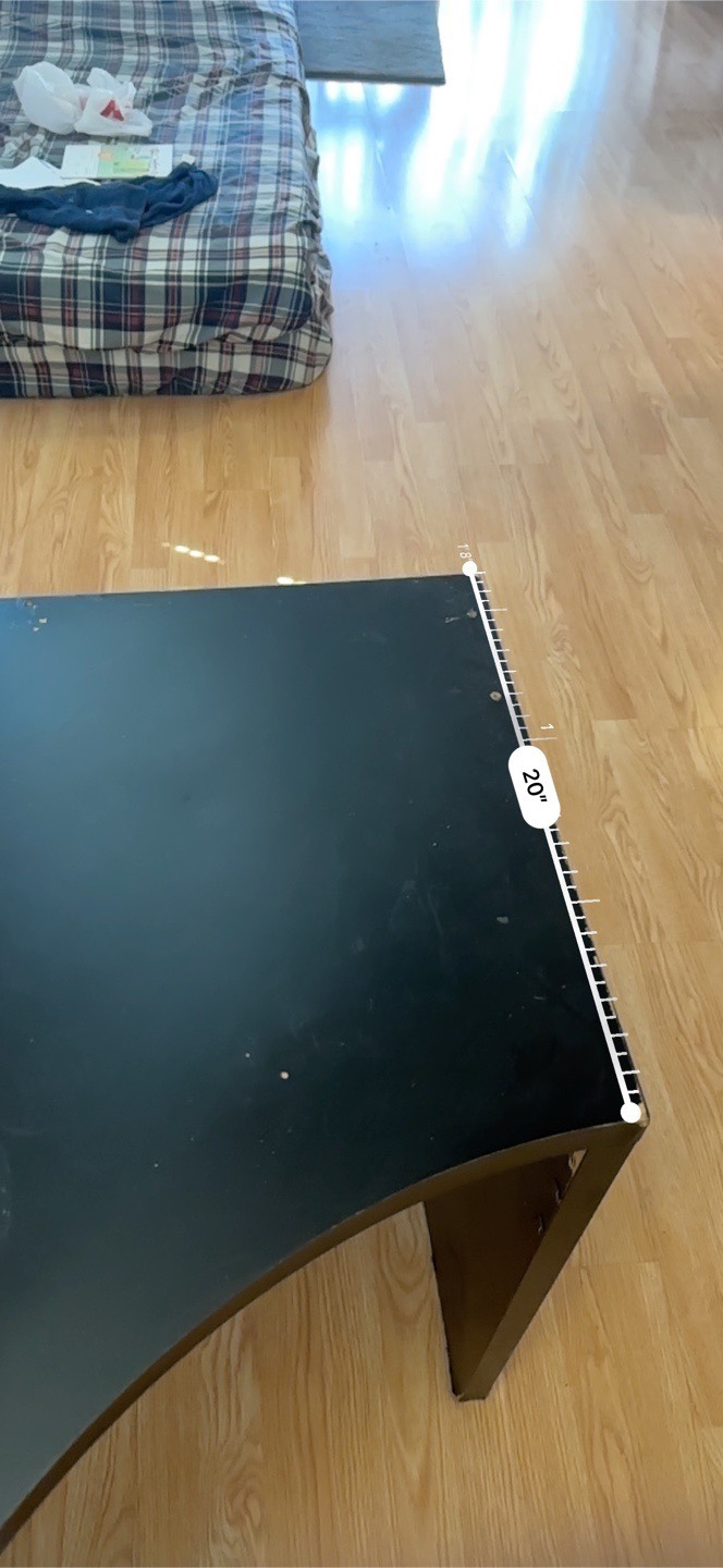 Black L-Shaped Corner Desk - photo 4