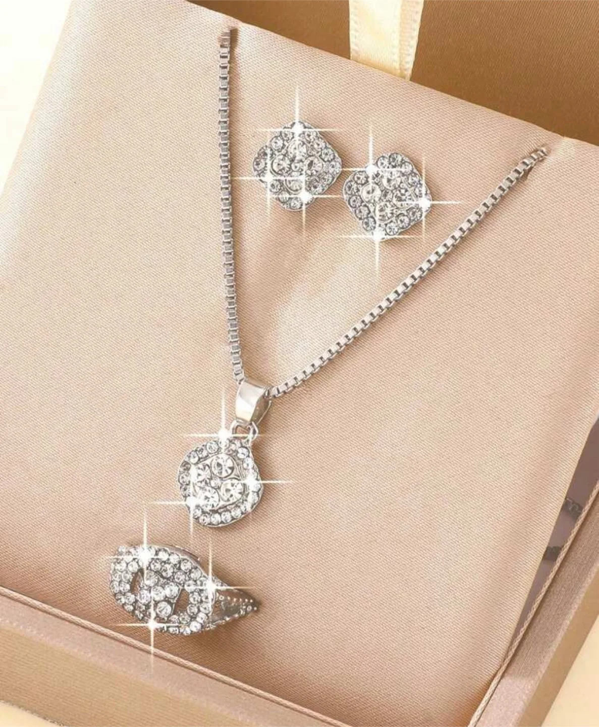 Jewelry Set - Ring, Earrings, Necklace thumbnail