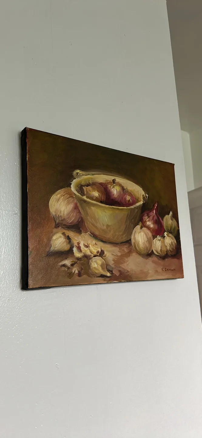 Vintage Still Life Oil Painting thumbnail