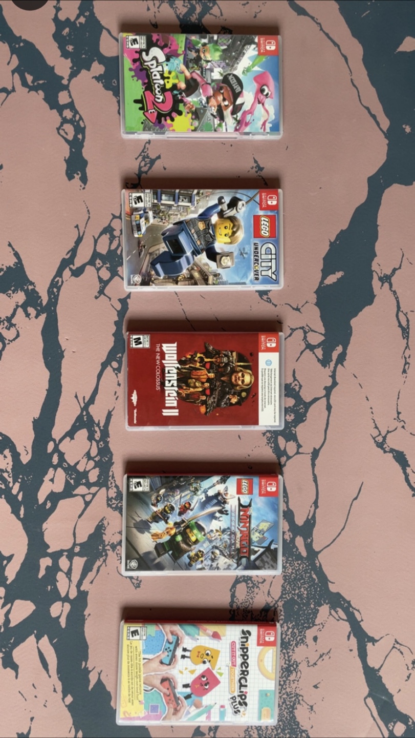 Nintendo Switch Games: Splatoon 2, LEGO City, Wolfenstein II
