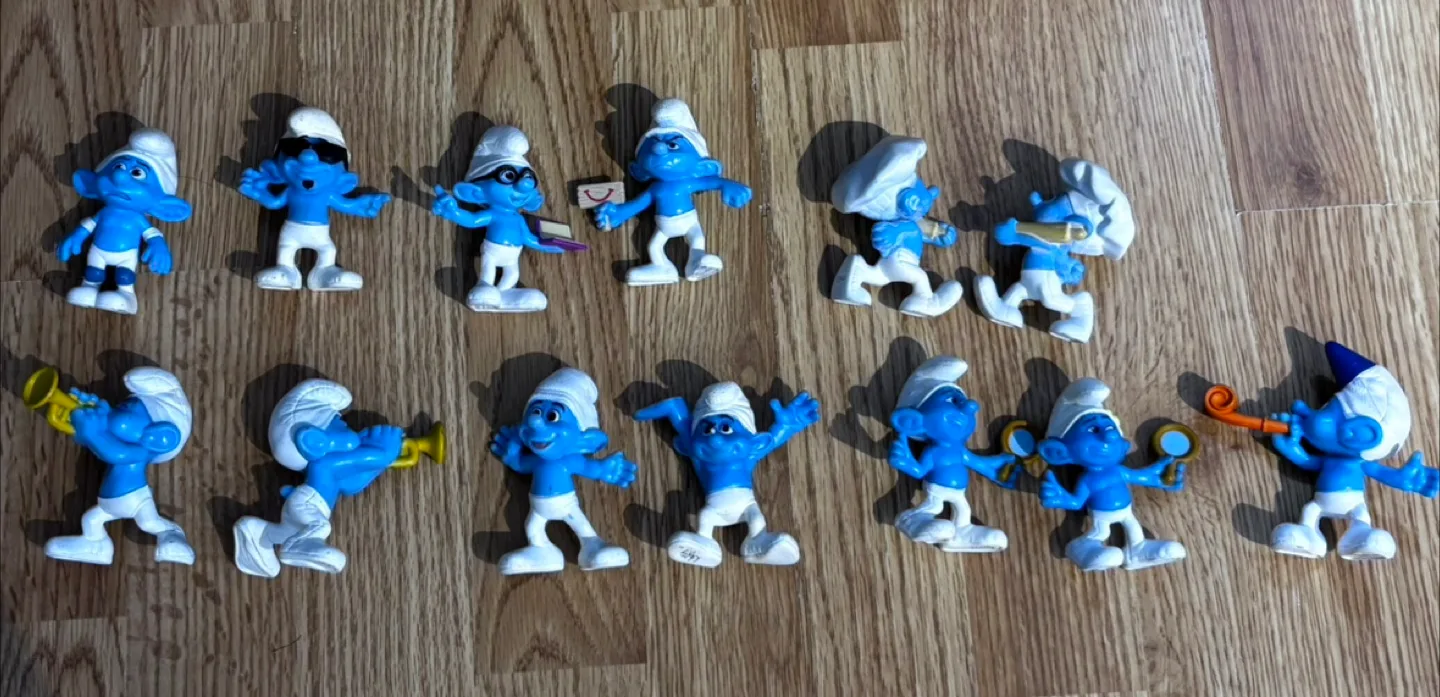 Vintage McDonald's Smurfs Figurines Lot thumbnail
