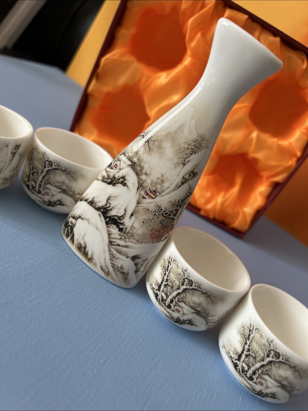Sake Set with Box - photo 3