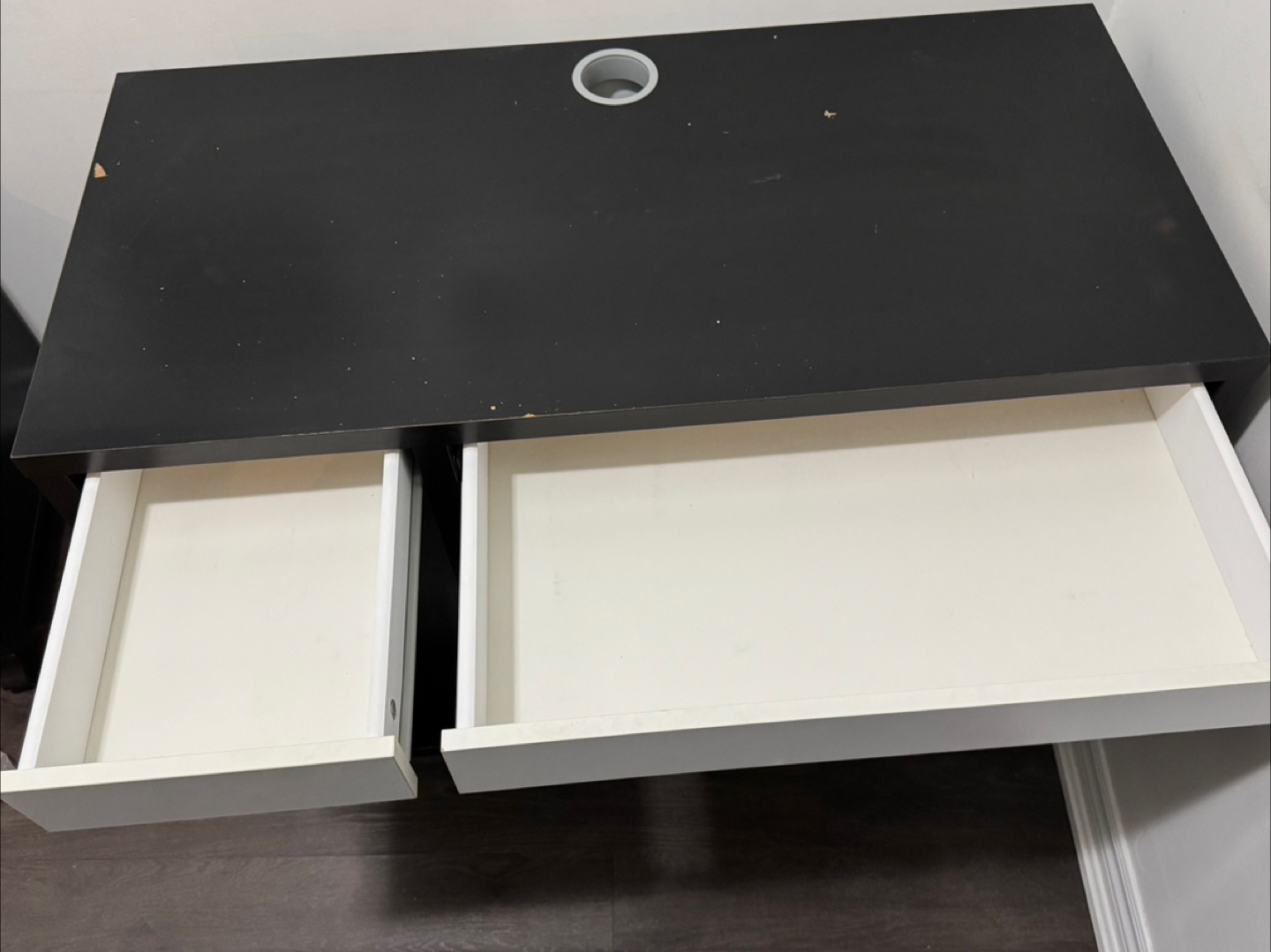 Black & White Desk with Drawers - photo 4