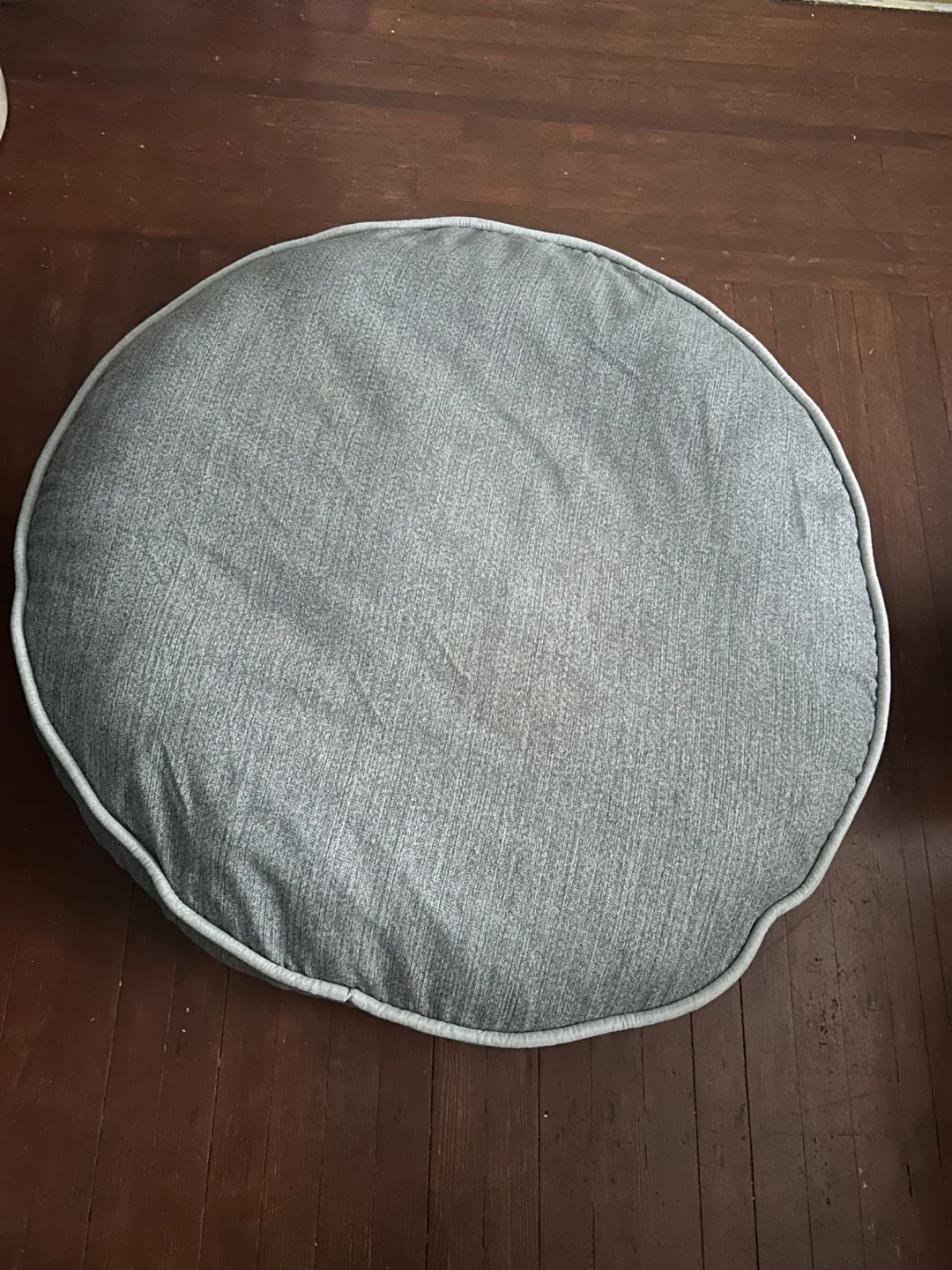Round Gray Dog Bed thumbnail
