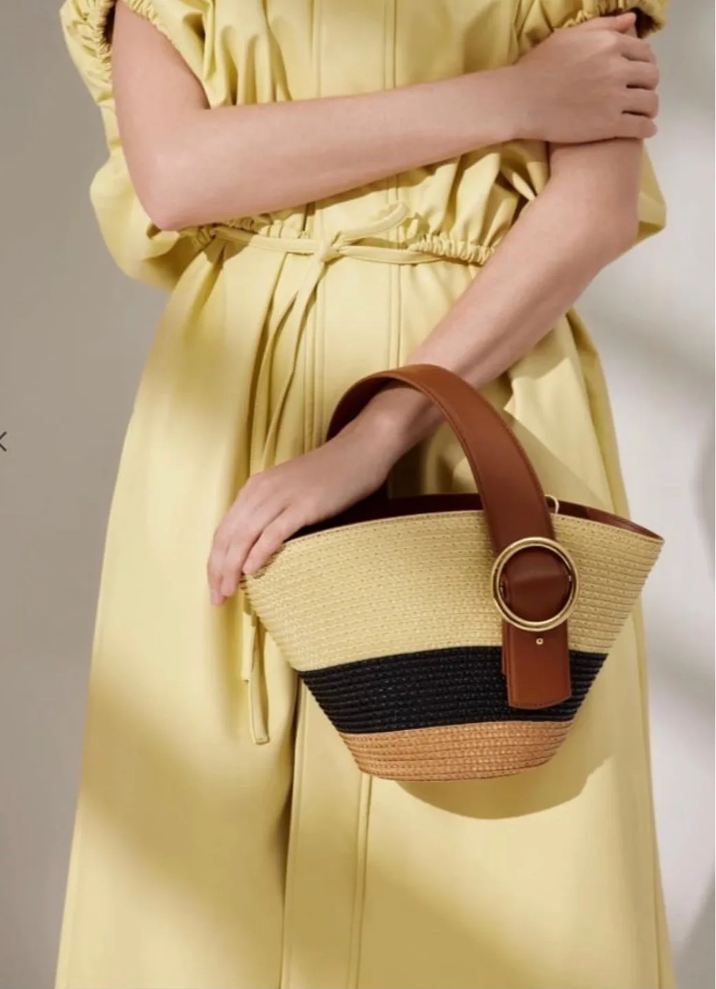 Audrey Raffia Fan Bag thumbnail