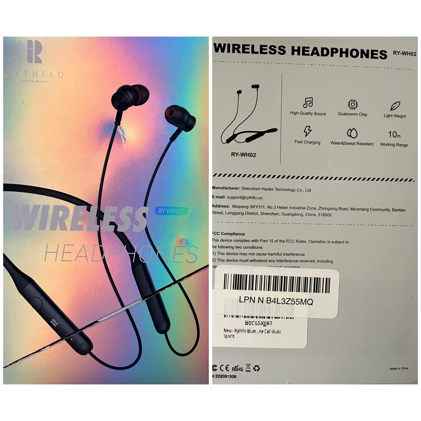 (Rythflo) Wireless Headphones - RY-WH02 thumbnail