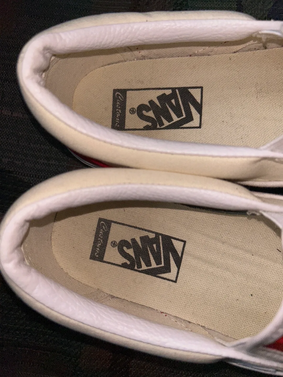 Vans Slip-On Red/White Polka Dot Sneakers SZ 8 (Men) 9.5 (Women) image indicator(3)