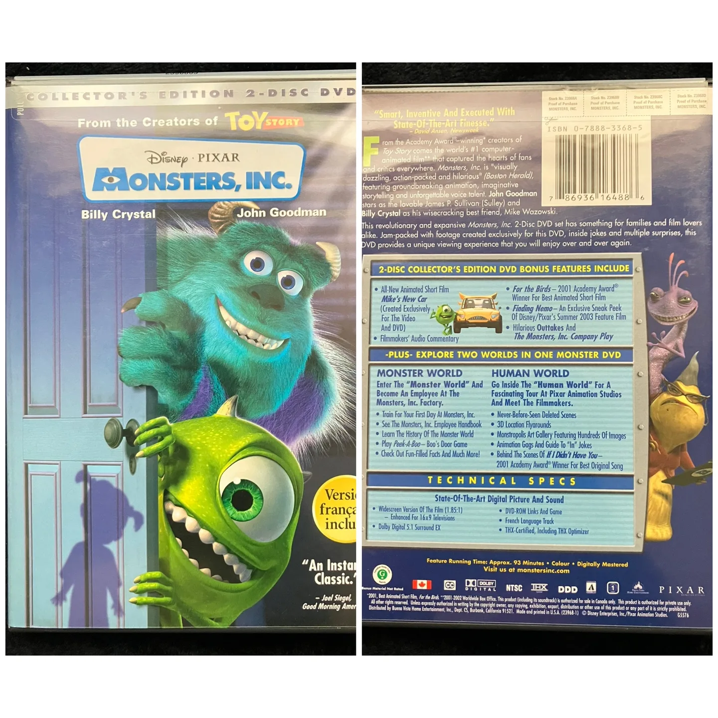 (DVD) Monsters, Inc. - Collector's Edition thumbnail