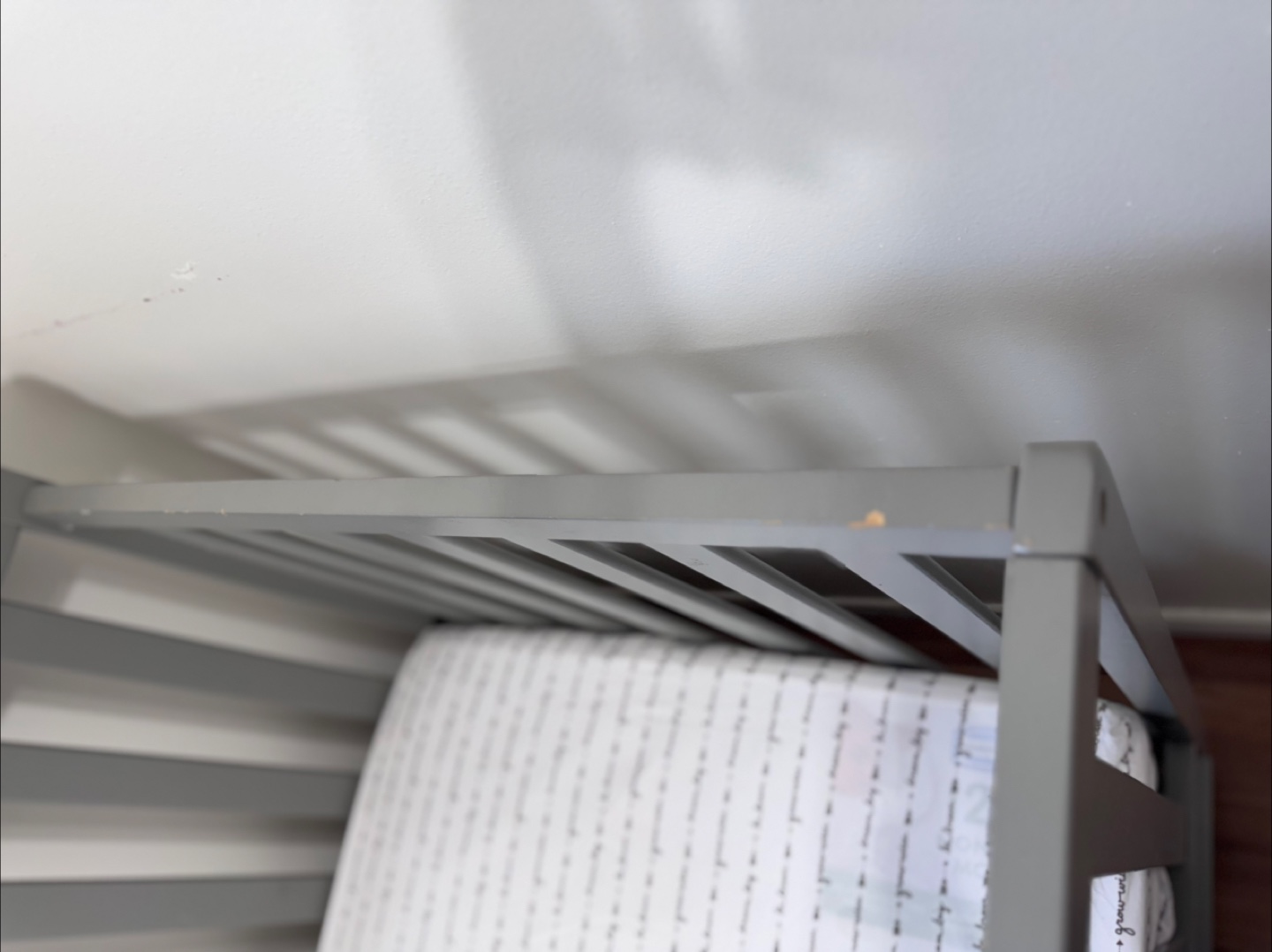 Grey Baby Crib with Mattress - photo 5