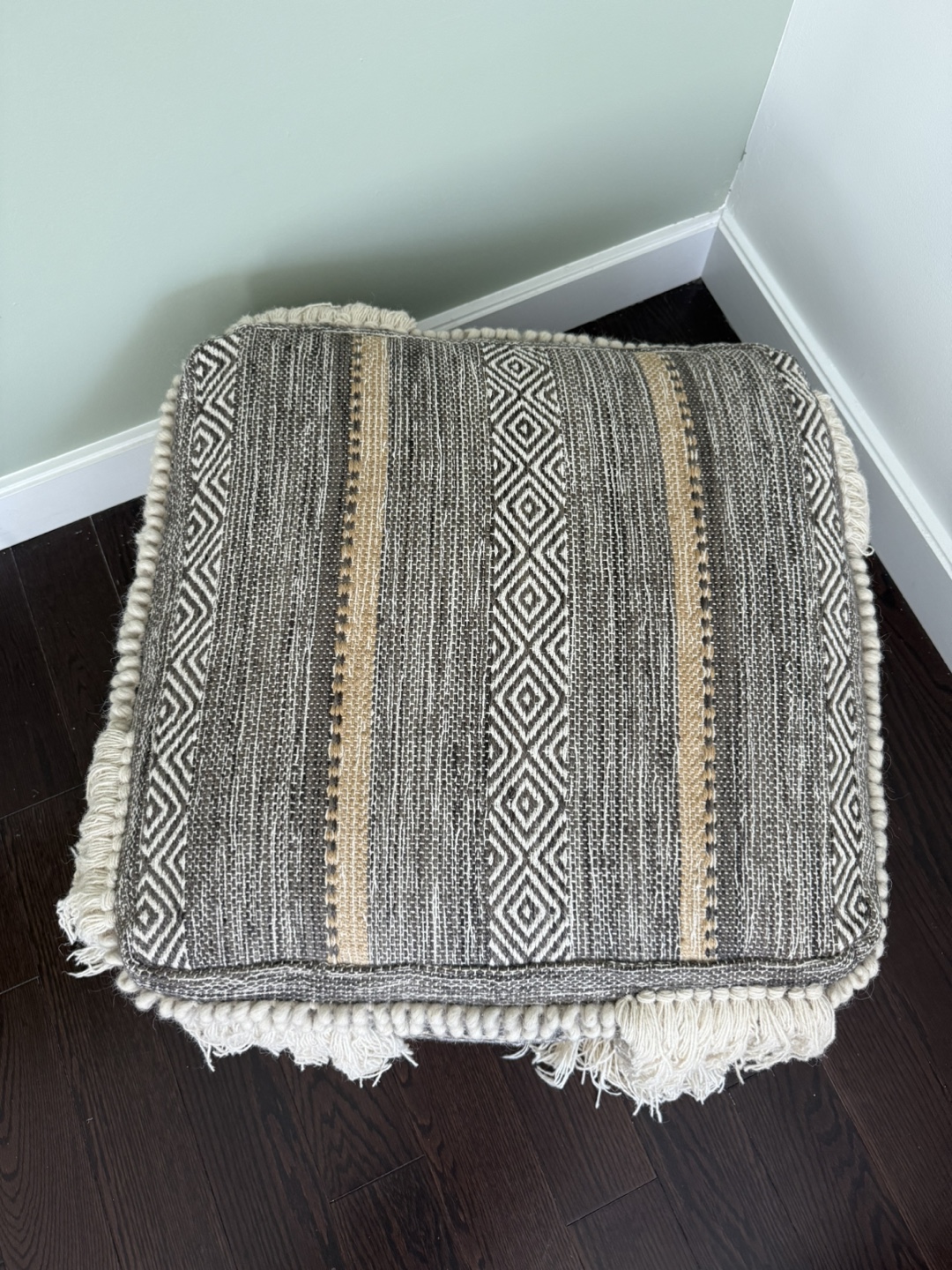 Boho-Style Pouf Ottoman - photo 3